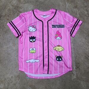 Hello Kitty and Friends Pink Kids Baseball Jersey